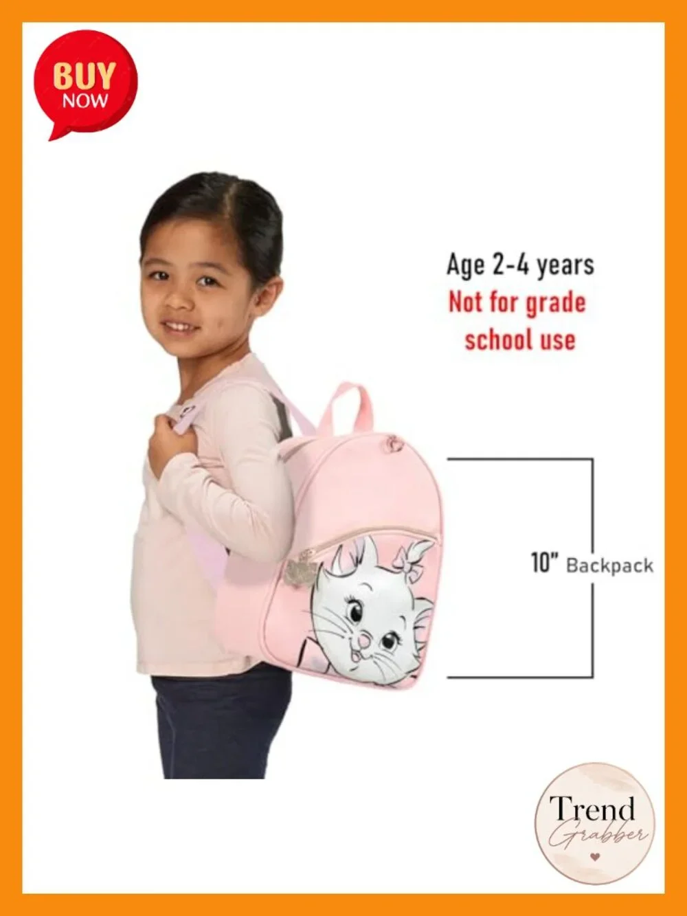 Disney Aristocats Mini Backpack 10in Faux Leather Adjustable Straps